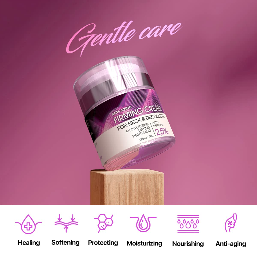 Skin Care Neck Firming Lifting Anti-Aging Wrinkle Whitening Cream Collagen Hyaluronic Acid Retinol Moisturizer for Face