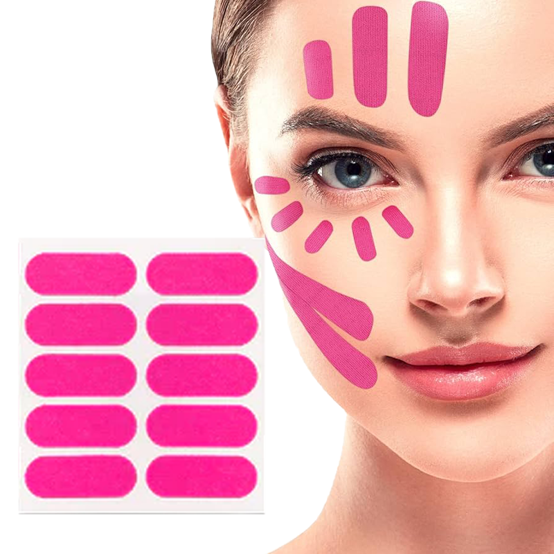Wholesale Beauty Kinesiology Tape Face Lift Tape for Skin Tightening Facial Strips for Toning, Firming &amp; Tightening the Skin