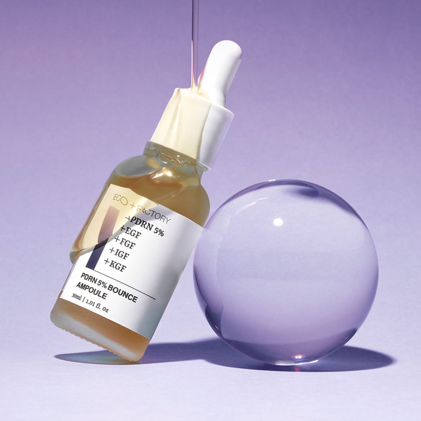 High End ECOFACTORY Korea 10 Salmon DNA PDRN Ampoule Concentrate Fast Barrier Recovery Daily Face Body Repair Liquid