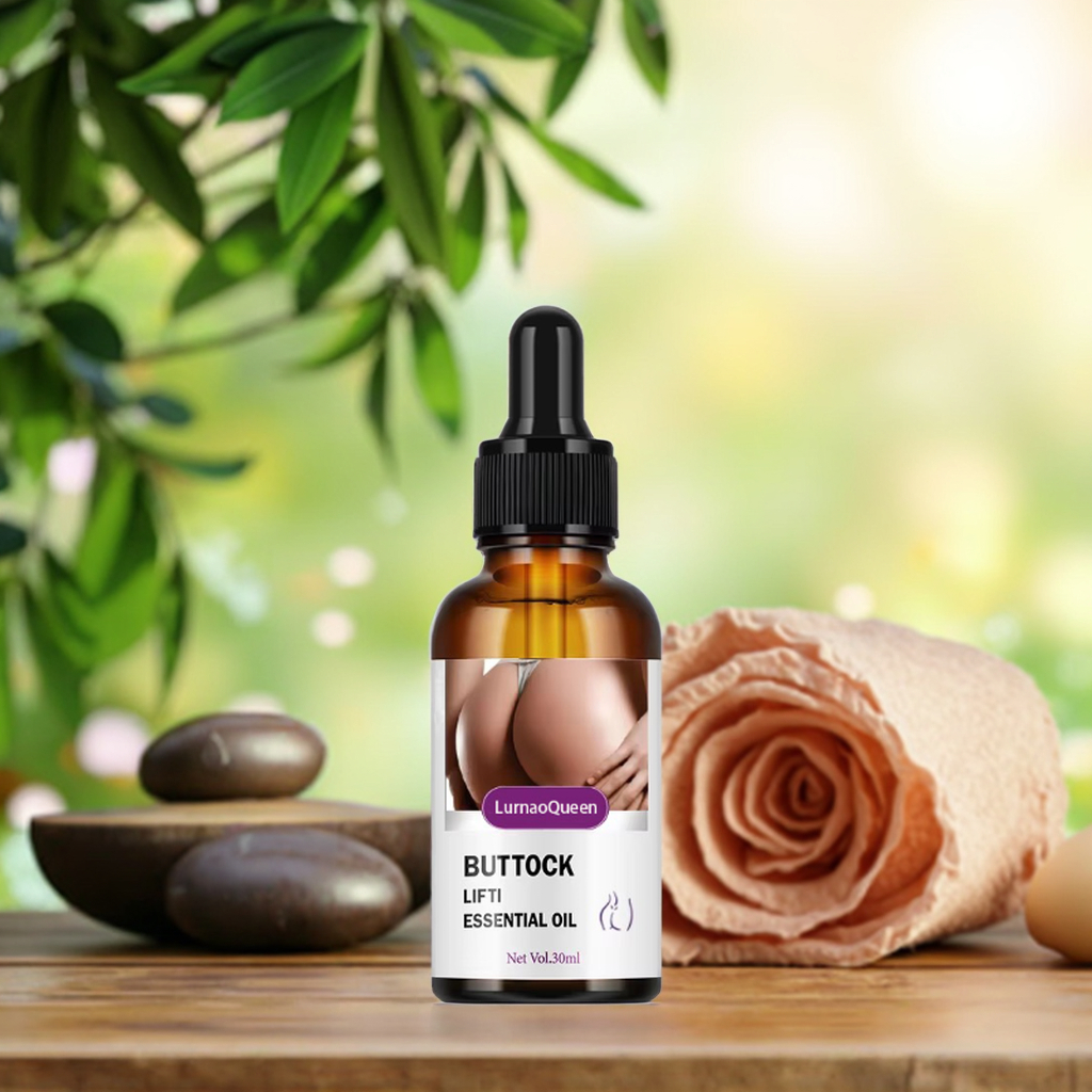 LumaoQueen Natural Buttock Lifting Essential Oil Hip Lift up Firming Massage Oil Big Butt Plumpy Serum for Curvy Body Beauty