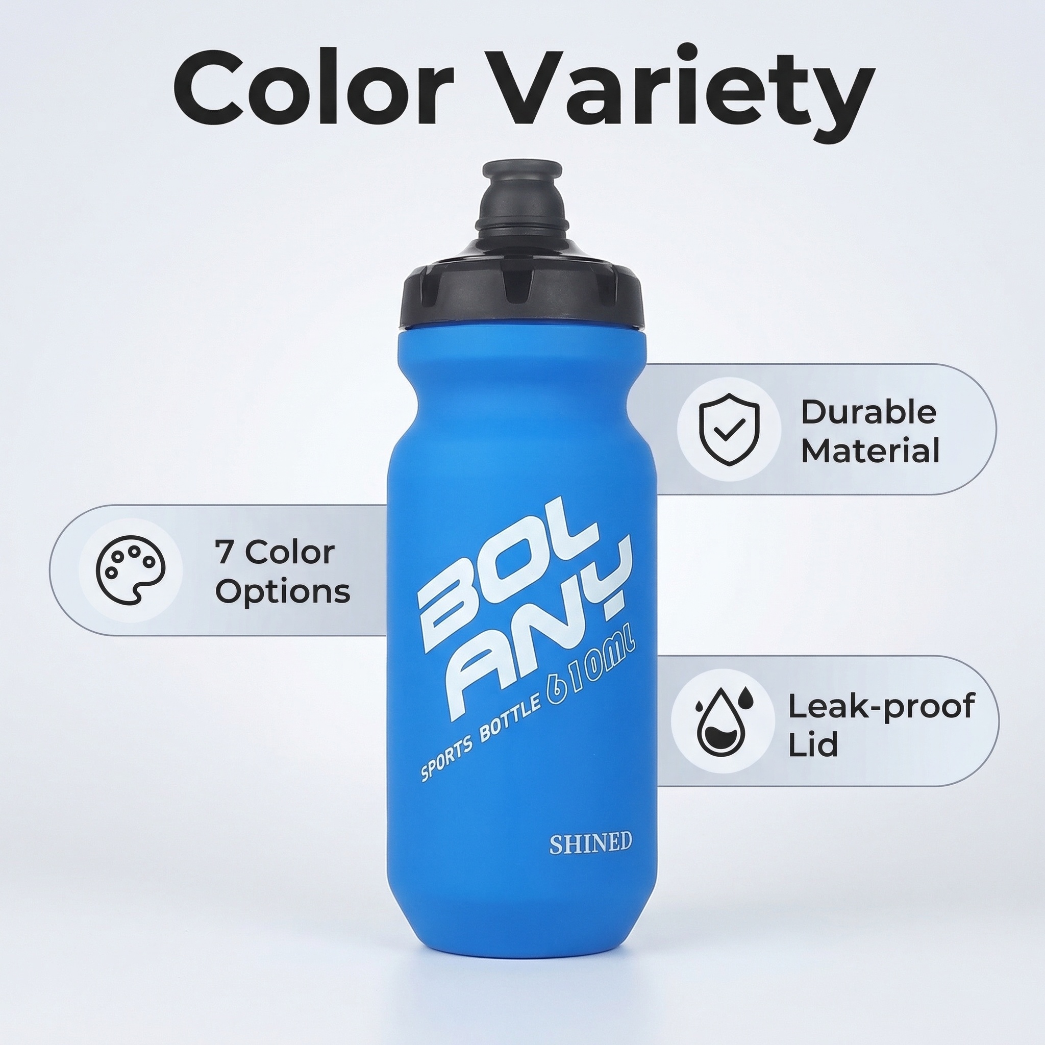 Custom Logo PP Lightweight Collapsible Durable Cycling Water Bottle 750ml Outdoor Sports Portable Mountain Bike Fitness Hiking
