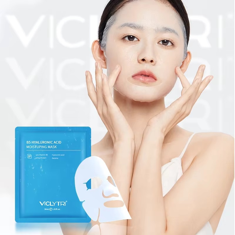 OEM/ODM Hydrating Overnight Hydrogel Sheet Centella Asiatica Hyaluronic Acid-Alcohol-Free Sensitive Skin Pore Minimizing