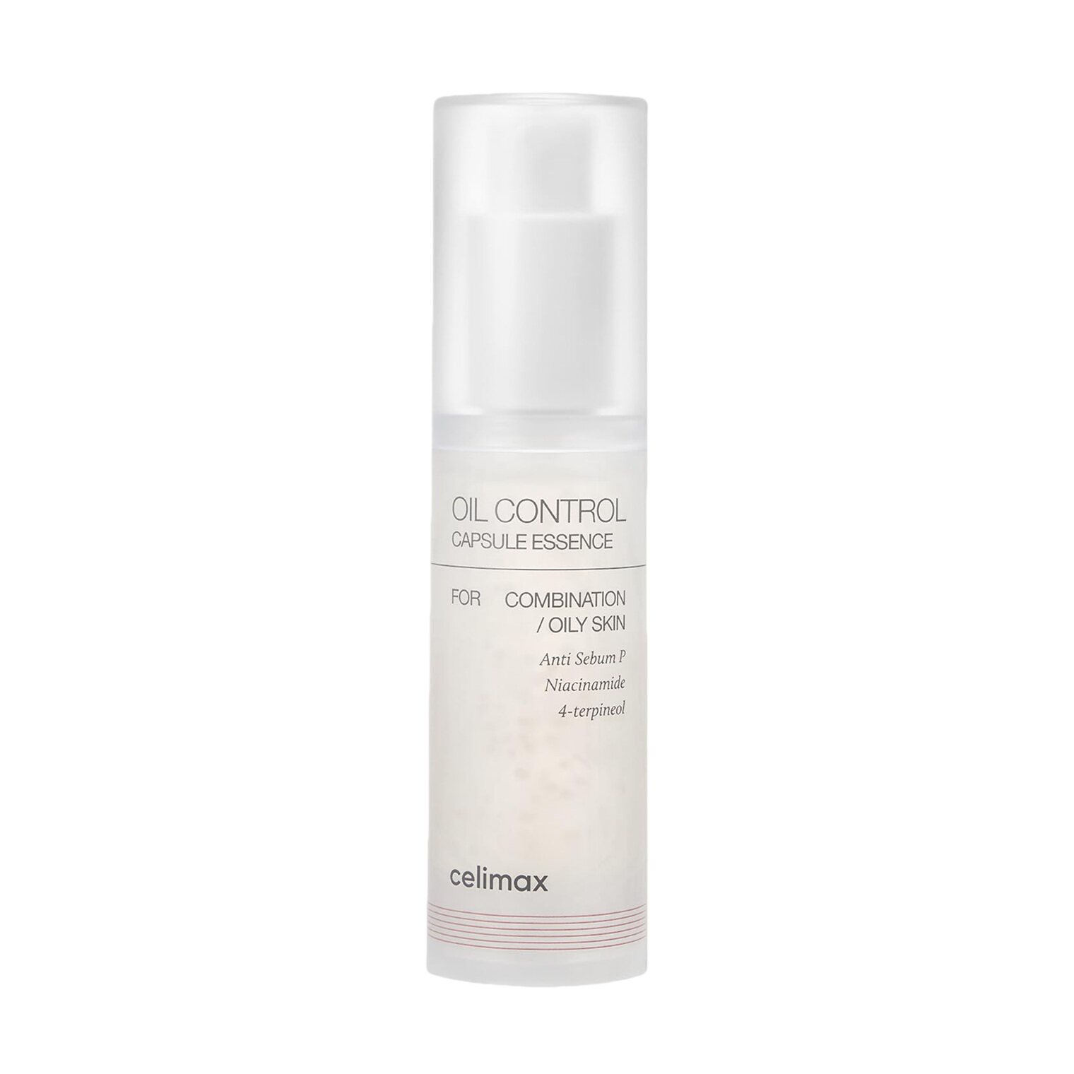 celimax for Oil-Control Capsules Pore-Tightening Shrinks Pores Regulates Sebum Production Provides Deep Hydration 30ml Bottled