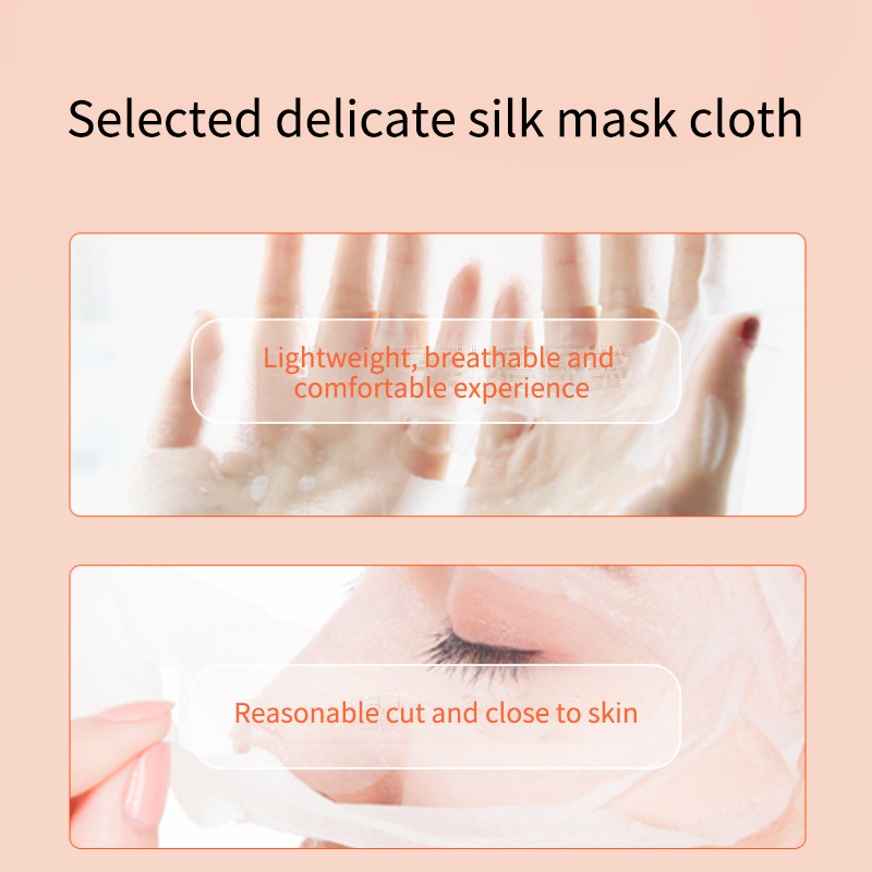 Elastic Hyaluronic Acid Sheet Skin-Fitting Hydration Mask Factory Wholesale Sodium Hyaluronate Deep Moisturizing Facial Mask