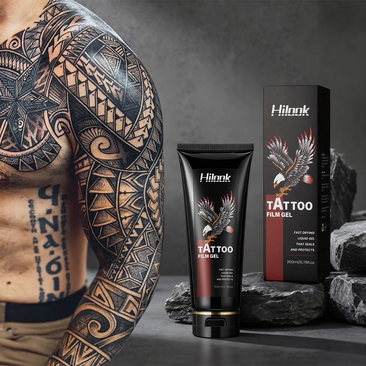 Transparent Protective Layer Skin Barrier Support Smooth Application Healing Repair Moisture Tattoo Aftercare Tattoo Film Gel