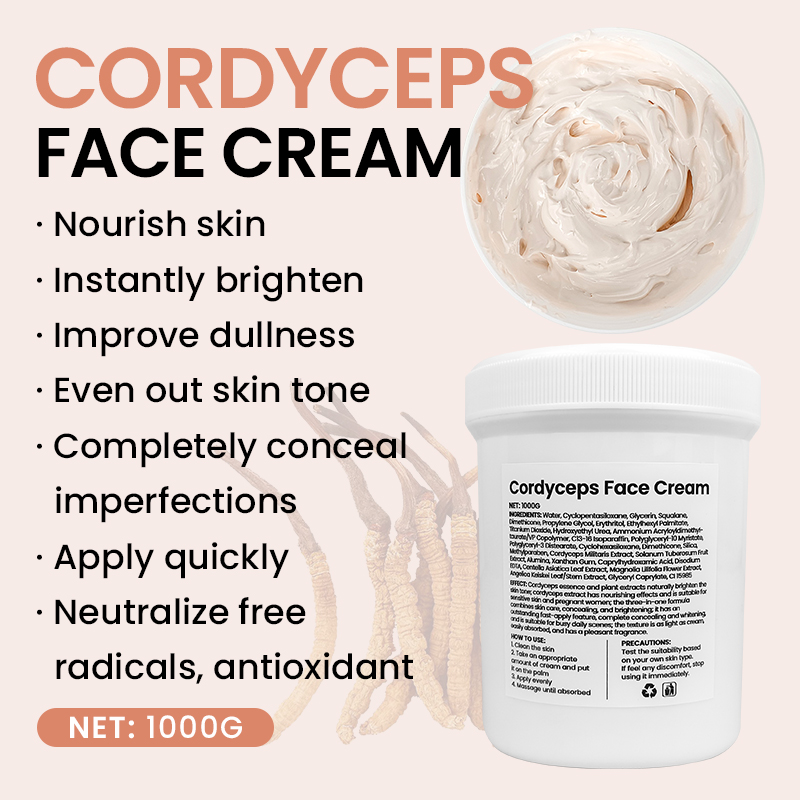 Professional-Grade Hyaluronic Acid &amp; Niacinamide 1KG Whitening Cream Anti-Aging &amp; Brightening Moisturizer for Mature Skin