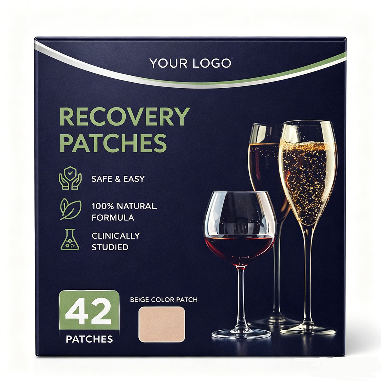 Natural Recovery Patches With Vitamins And Antioxidants Skin-Friendly OEM Service Support Recovery &amp; Wellness Recovery Patches