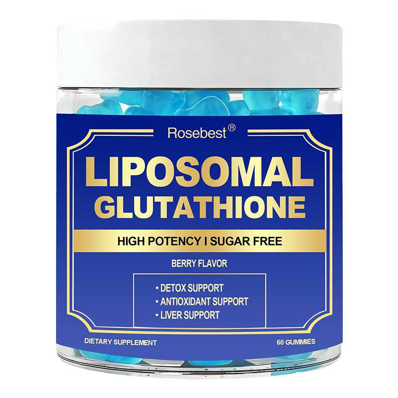 OEM Healthy Anti Aging Supplement Sugar Free Liposomal Glutathione Vitamin C Gummy with NAC &amp; ALA for Deep Cellular Restoration