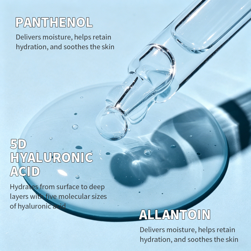 OEM Hydrating Moisturizing Soothing Repairing Deep Penetrating Plumping Anti Aging Brightening Pure Hyaluronic Acid Face Serum