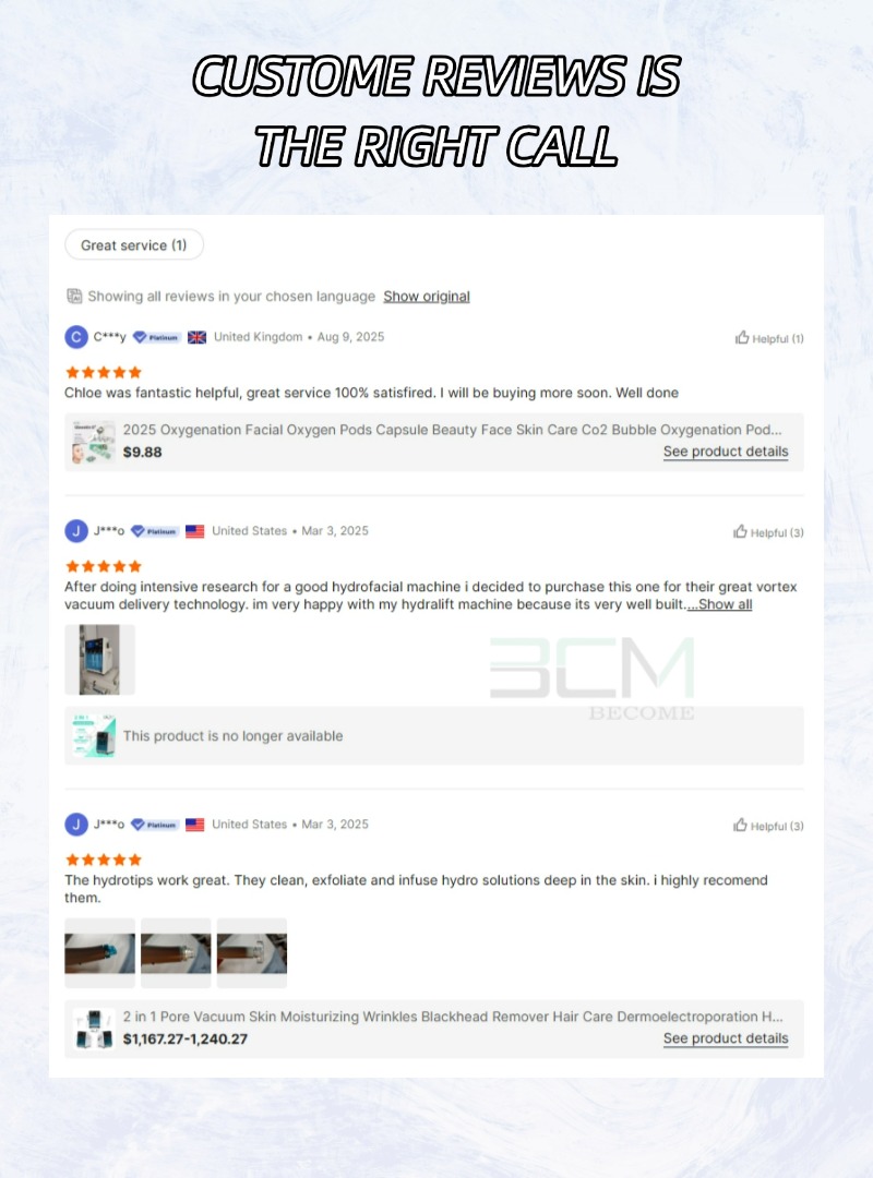 Customer feedback collage
