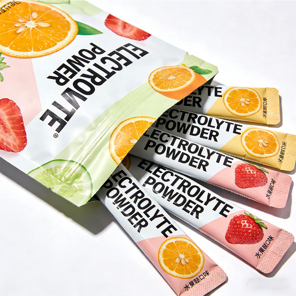 OEM Electrolyte Hydration Powder Drink Mix Organic Electrolyte Powder Packets For Adults