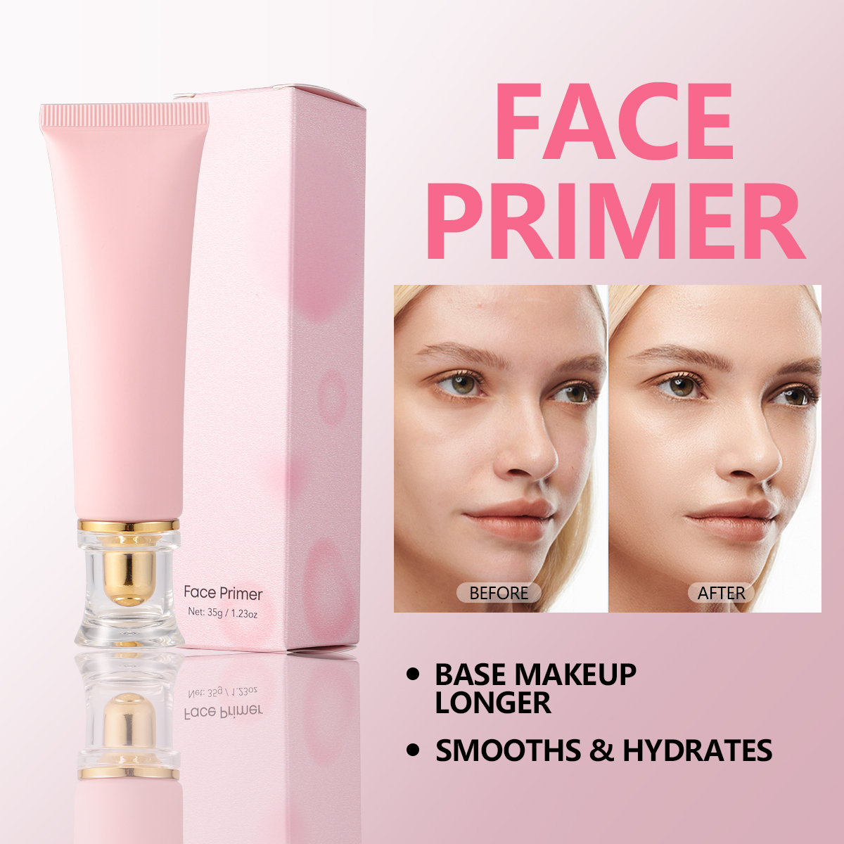 Custom Source Factory Maycheer 35g Makeup Base Face Primer Hydrating Pores Minimizer Face Primer Face Cream Lotion Primer
