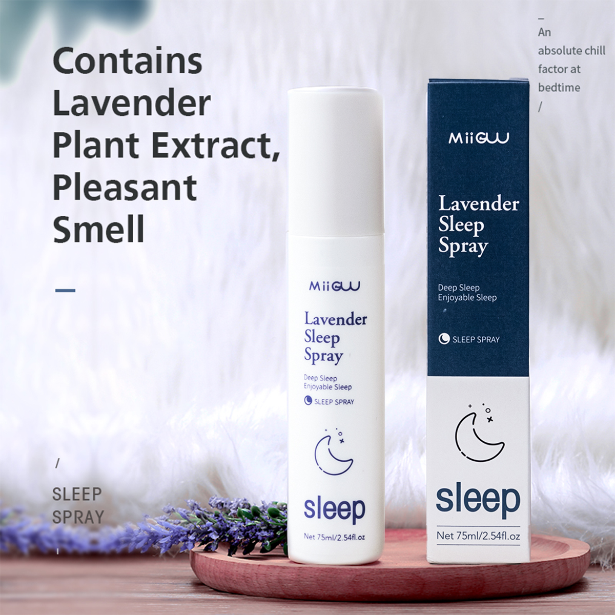 Miiguu Lavender Deep Sleep Pillow Spray For Health Care &amp; Home Use In Hotel