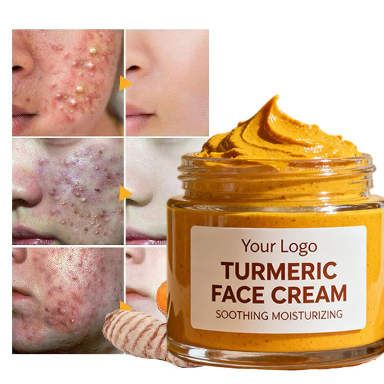 Deep Cleansing Brightening Oil Control Vitamin C Turmeric Face Cream for Combination Skin Body