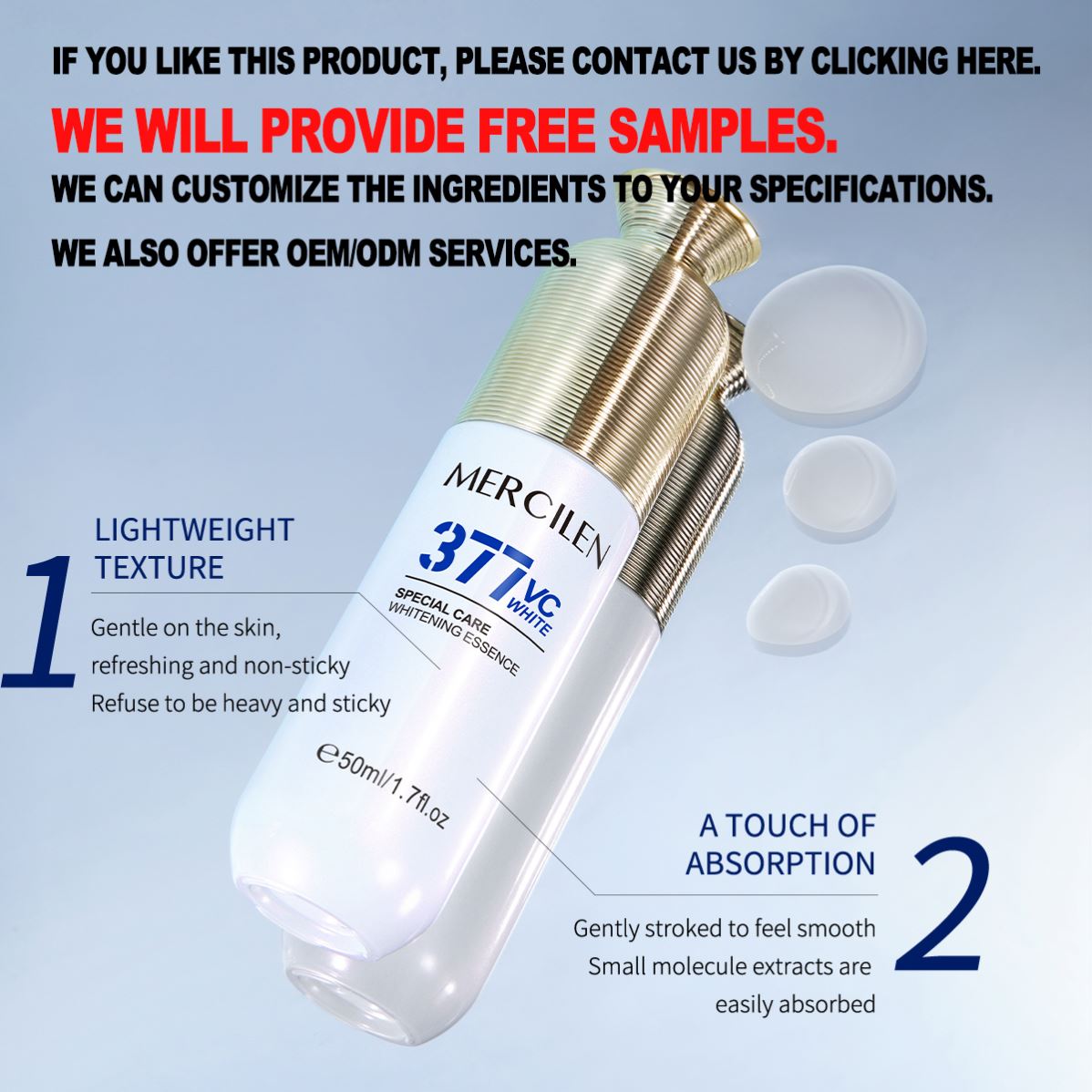 MERCILEN Whitening Serum with Retinol Nicotinamide Arbutin Anti-Aging Lightening Dark Spot Correction Face Care Skin Care Serum