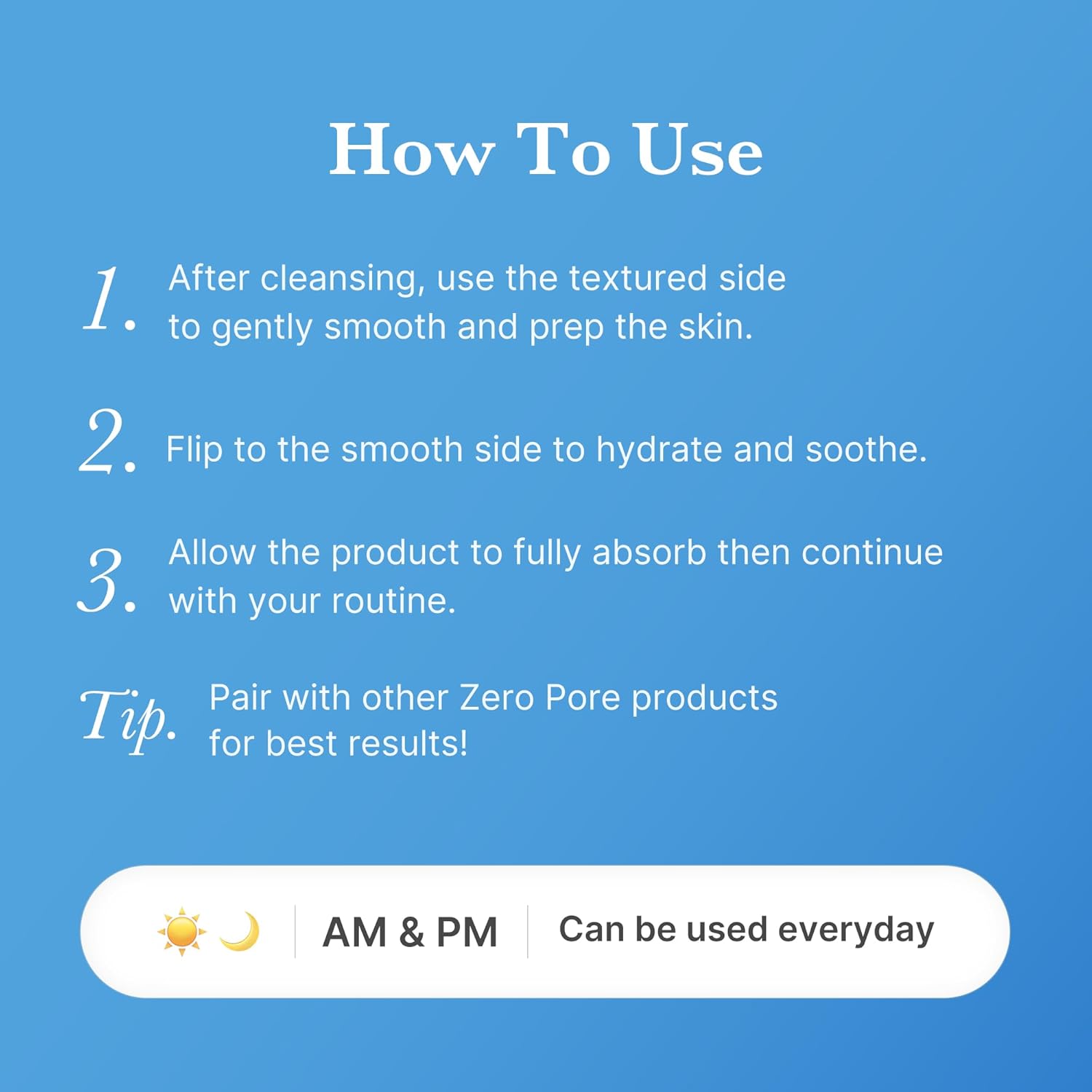 Zero Pore Mild Toner Pads 70pcs | PHA Panthenol Gentle Exfoliating Minimize Pores Blackhead Remover All Skin Types OEM Private