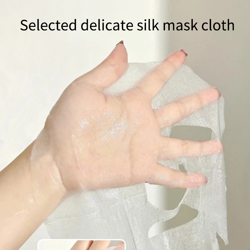Elastic Hyaluronic Acid Sheet Skin-Fitting Hydration Mask Factory Wholesale Sodium Hyaluronate Deep Moisturizing Facial Mask