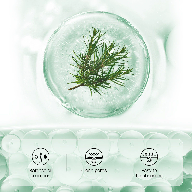 LAIKOU Nourishing Tea Tree Extract Blackhead Removal Pore Shrinking Anti-Acne Gel Face Cream Pore Minimizer Serum