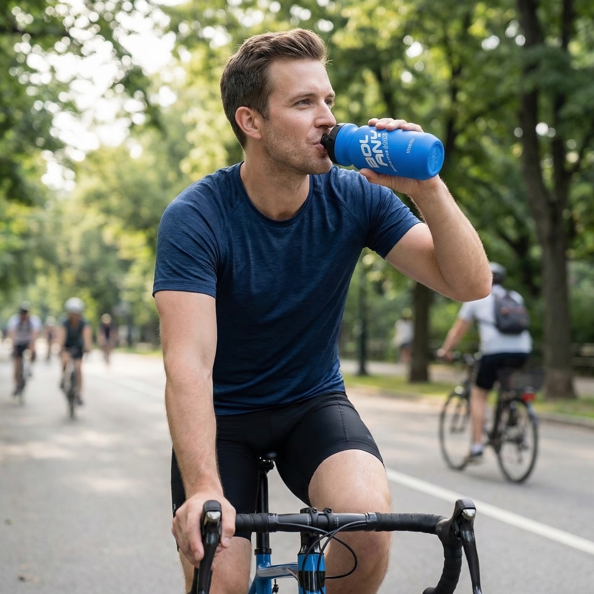 Custom Logo PP Lightweight Collapsible Durable Cycling Water Bottle 750ml Outdoor Sports Portable Mountain Bike Fitness Hiking