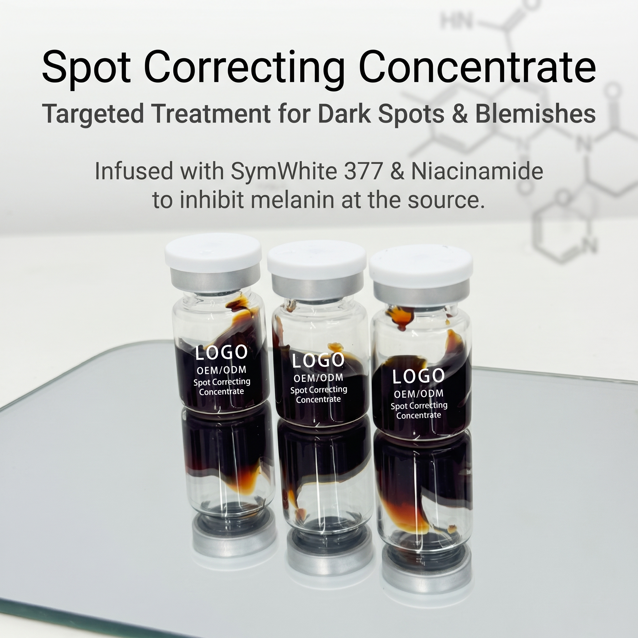 Face Spot Correcting Concentrate Targeted Treatment Dark Spots Blemishes Scientific Spot Fading 6-Dimensional Melanin Inhibition