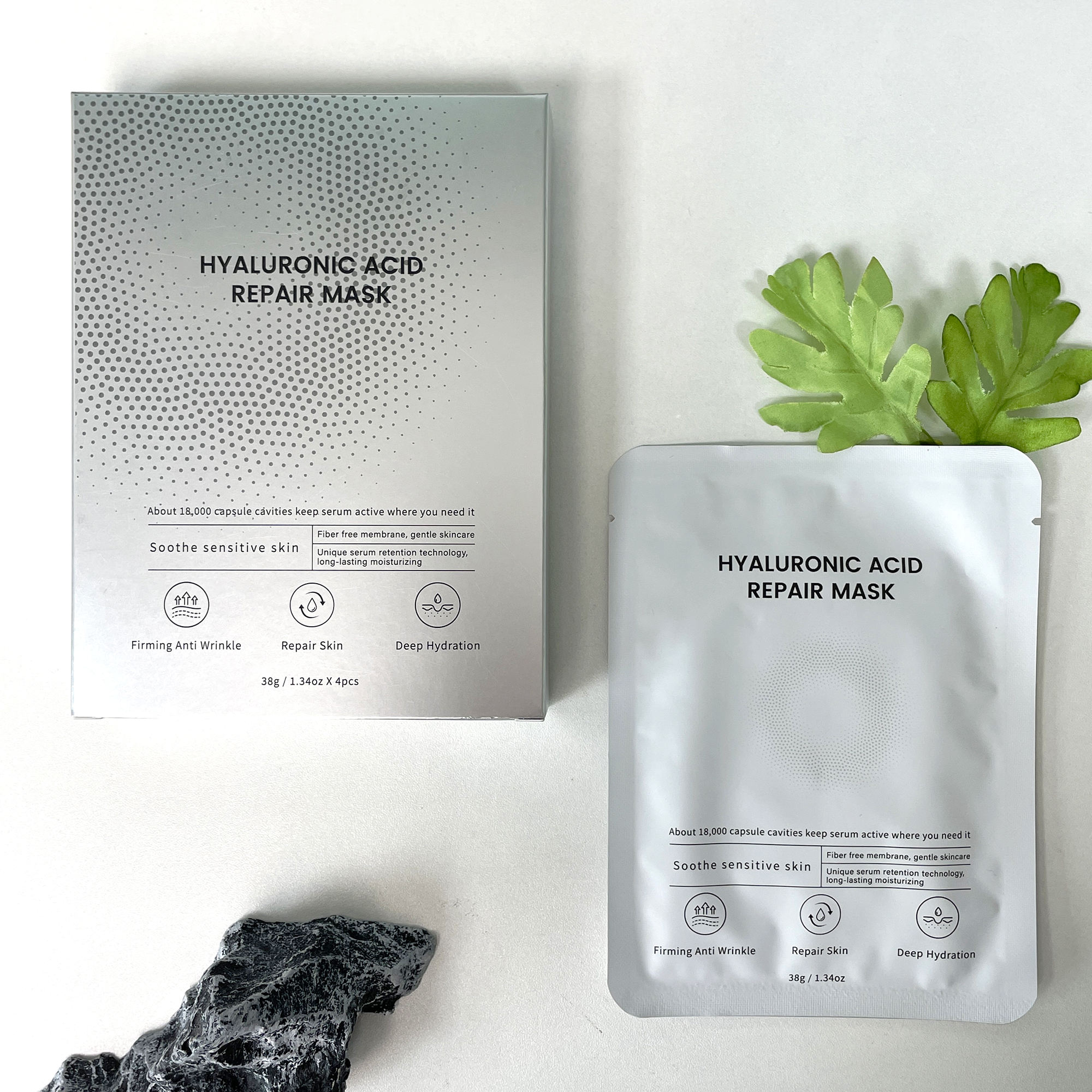 ODM OEM Hyaluronic Acid Repair Deep Hydration Calming Sensitive Skin 18000 Capsule Cavities Serum Locking Travel Size Face
