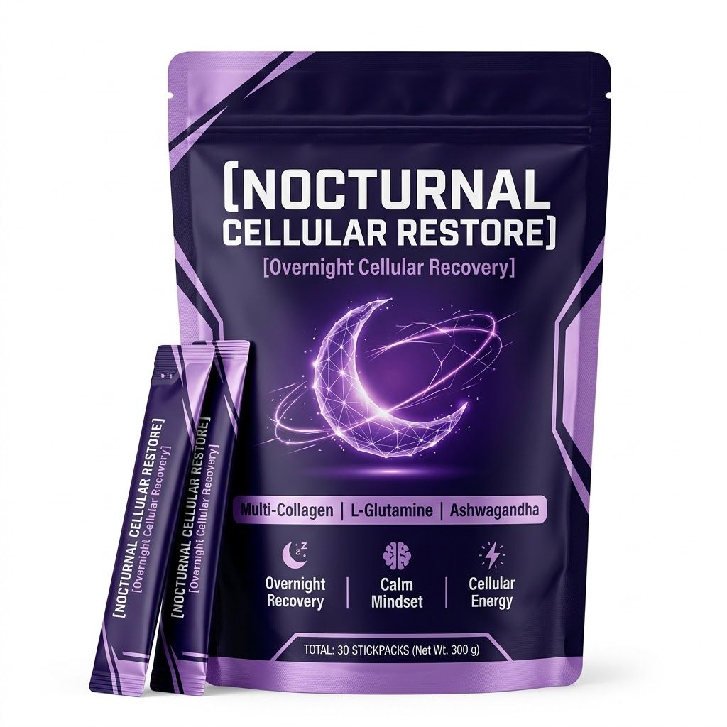 Custom Cellular Restore Powder Stick: Multi-Collagen, Ashwagandha for Overnight Deep Rest OEM