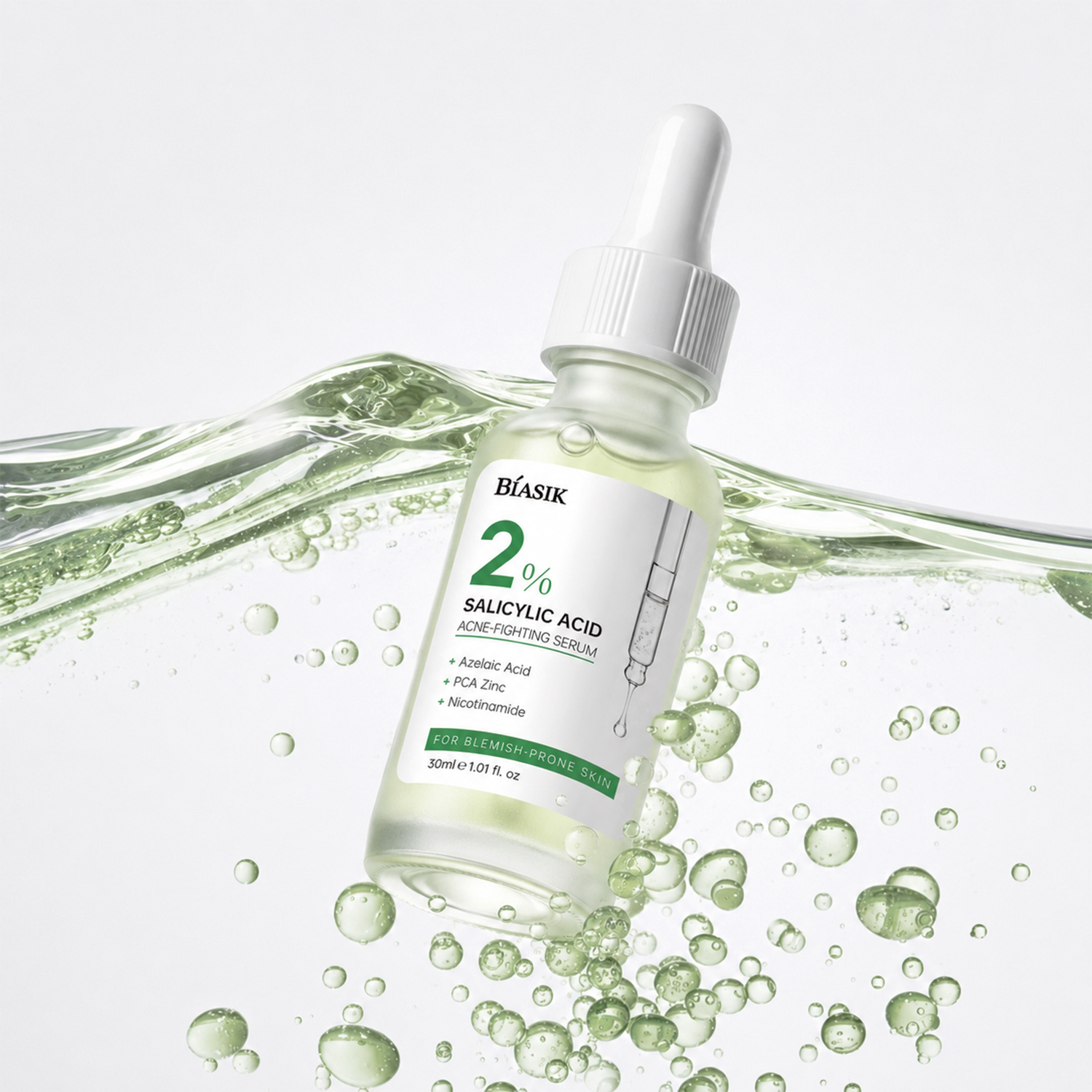 OEM 2% Salicylic Acid Acne Spot Treatment Serum Rapid Red Pimple Remover Niacinamide Azelaic Acid Fades Old Acne Marks Serum