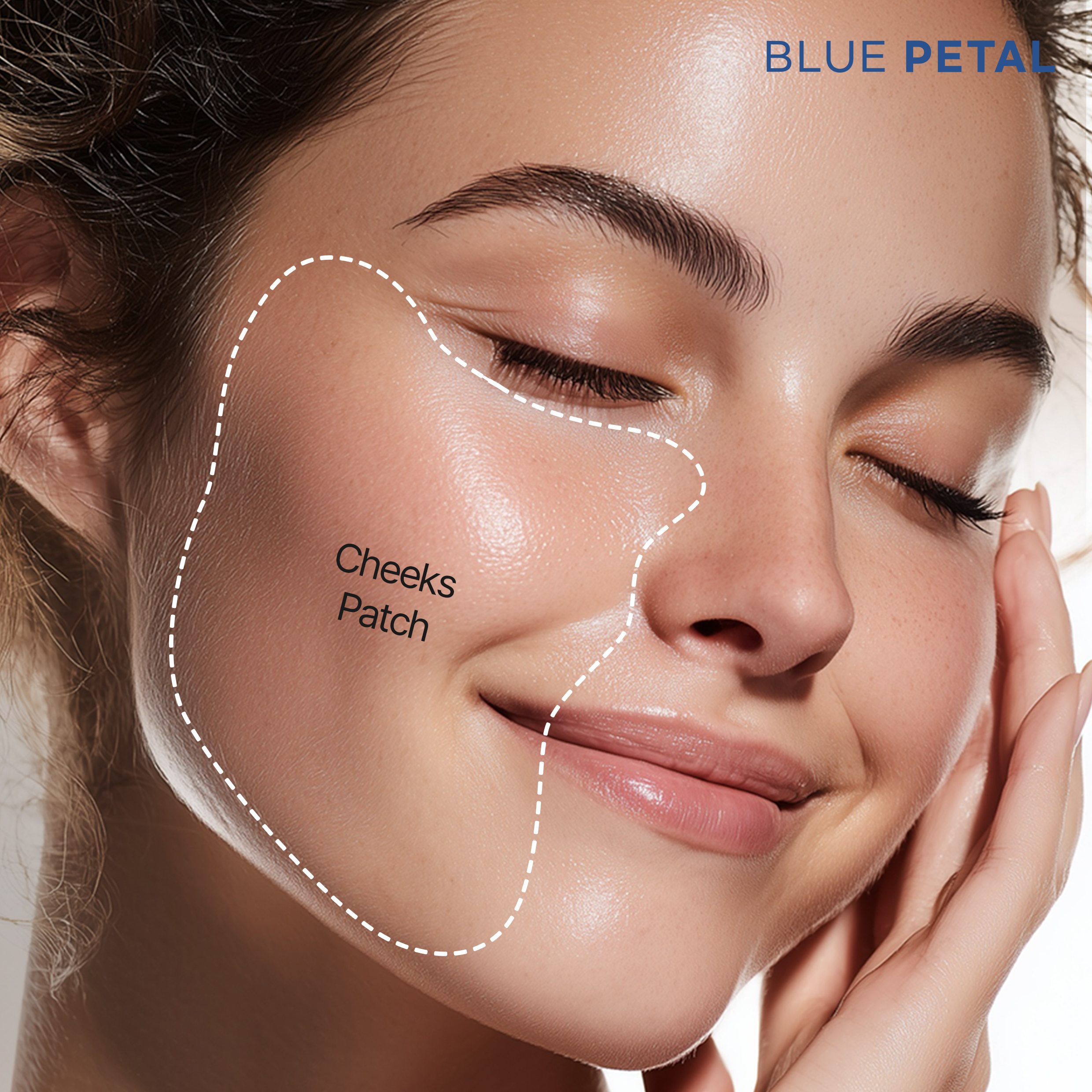 Blue Petal Cooling Hydrogel cheek Patch Soothing Calming Spot Patch Redness Relief Trouble Care Sensitive Skin Barrier Recovery