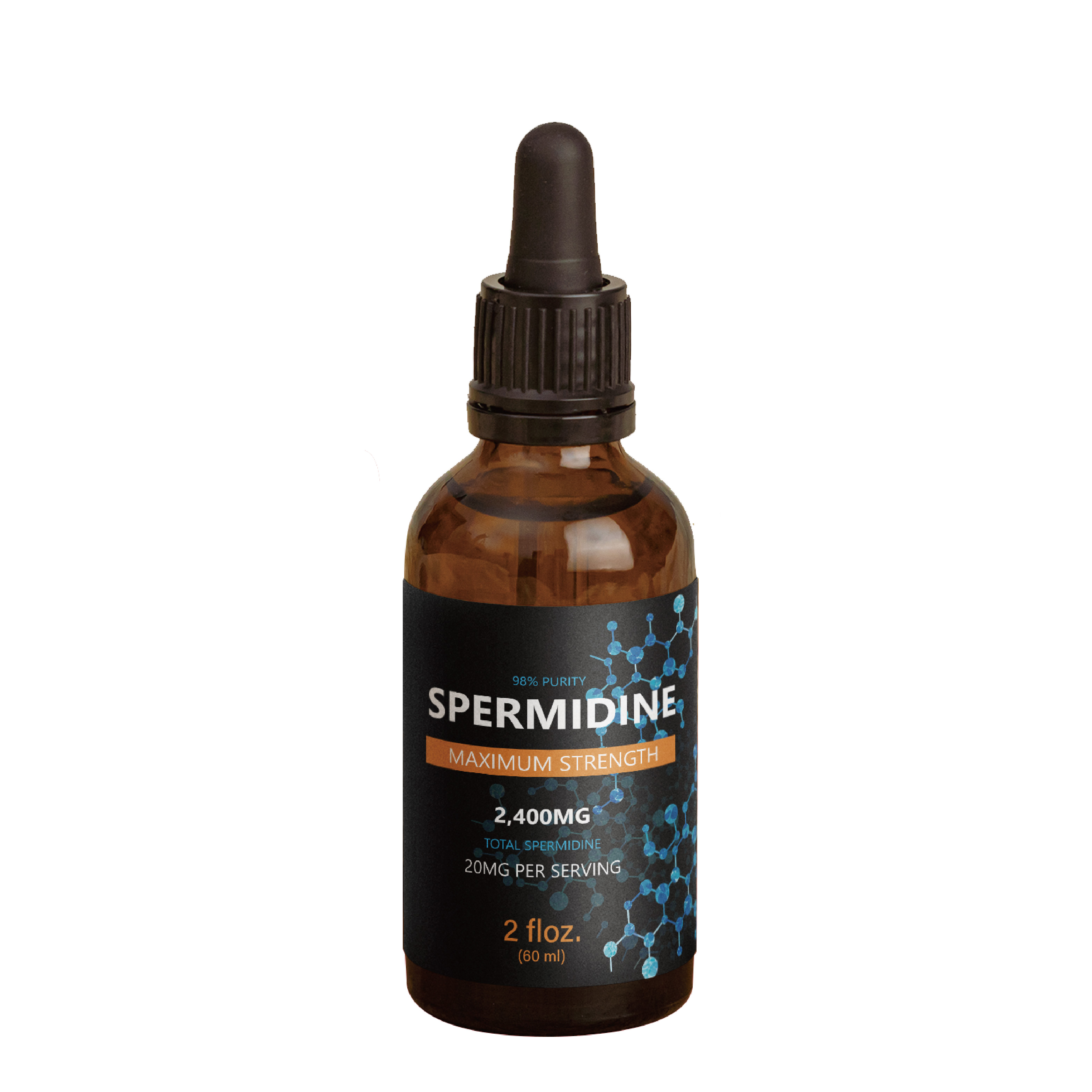 Custom Spermidine Liquid Drops for Cellular Renewal &amp; Anti-Aging - High Purity, OEM/Private Label Service