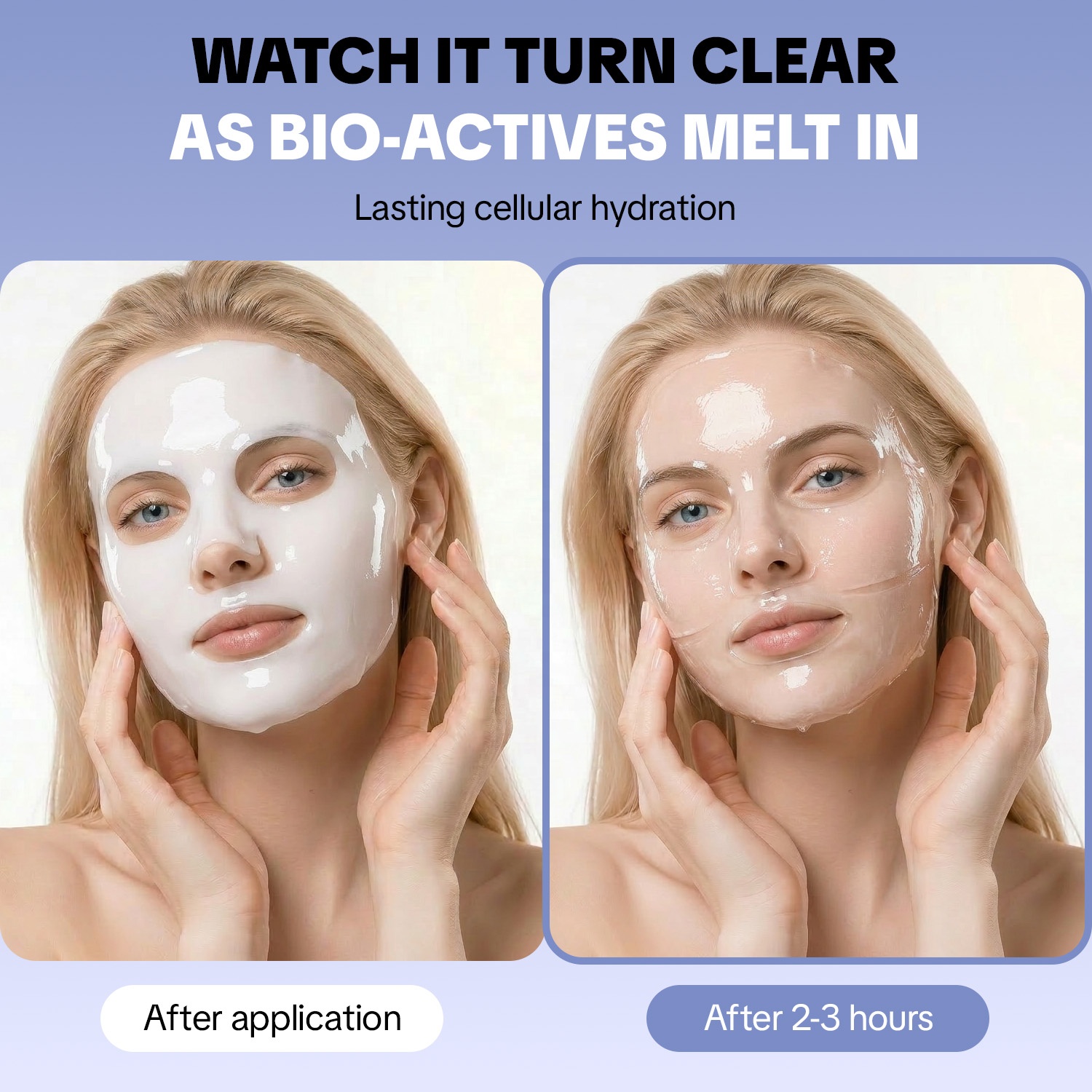 Bio Collagen Multi Hyaluronic Acid Hydrogel Mask Deep Hydration Overnight Hydrating Pore Tightening Facial Sheet Mask OEM ODM