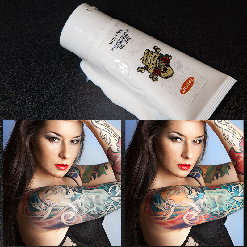 OEM Tattoo Care UVA/UVB Protection SPF 30+ Sunscreen Tattoo Aftercare SPF 50 Sunscreen Lotion