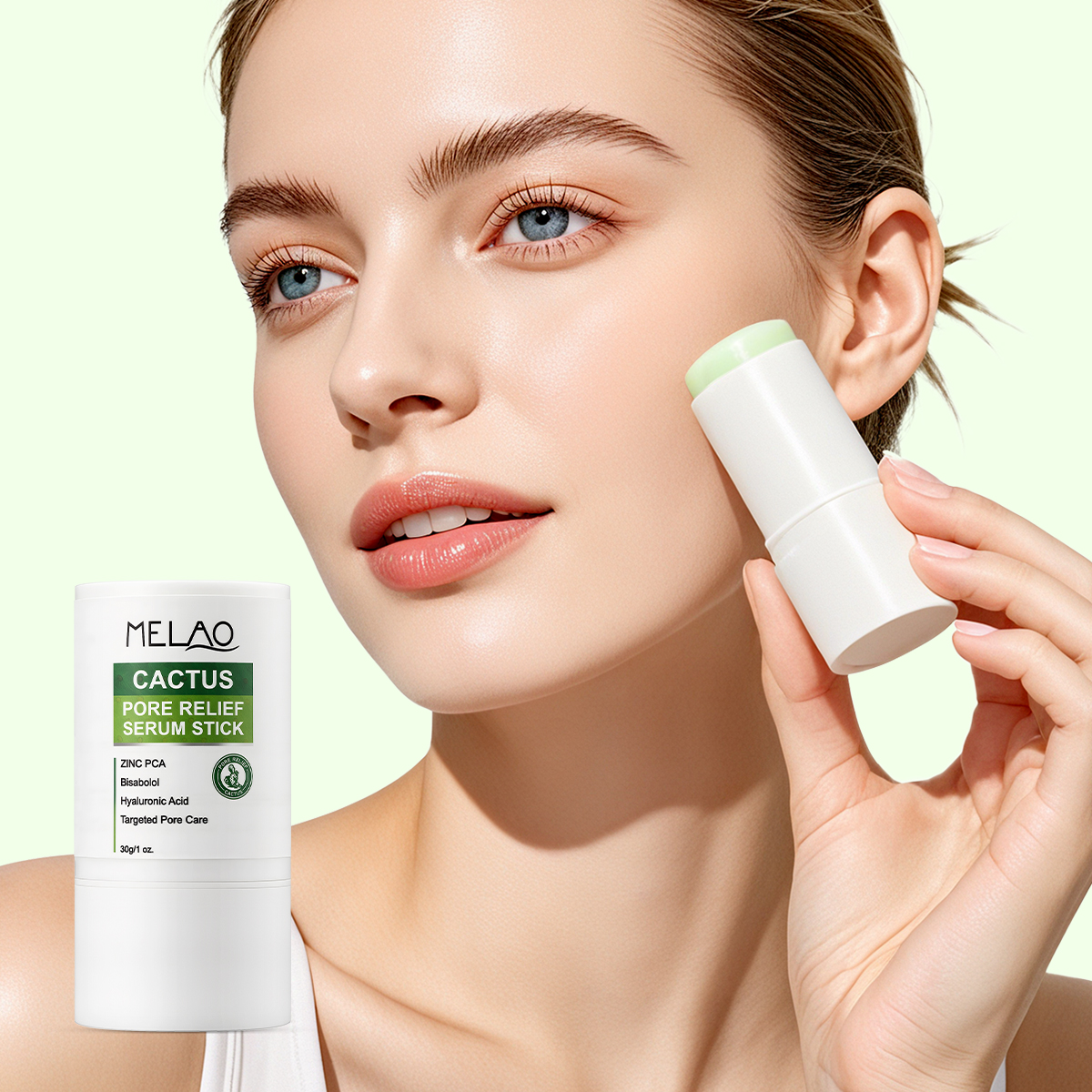 OEM ODM Long Lasting Oil Control Moisturizing Pore Minimizing Smooth Skin Serum Cactus Pore Soothing Serum Stick