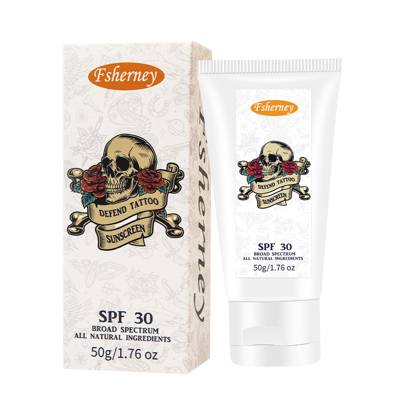 OEM Tattoo Care UVA/UVB Protection SPF 30+ Sunscreen Tattoo Aftercare SPF 50 Sunscreen Lotion