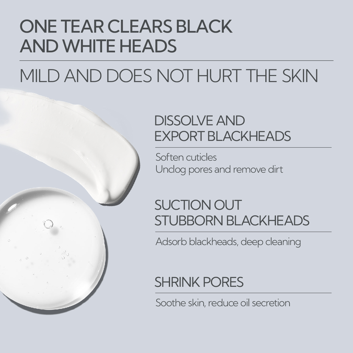 Lanbena Blackhead Remover Pore Minimizing Face Serum and Nose Pore Strips Skin Care Set
