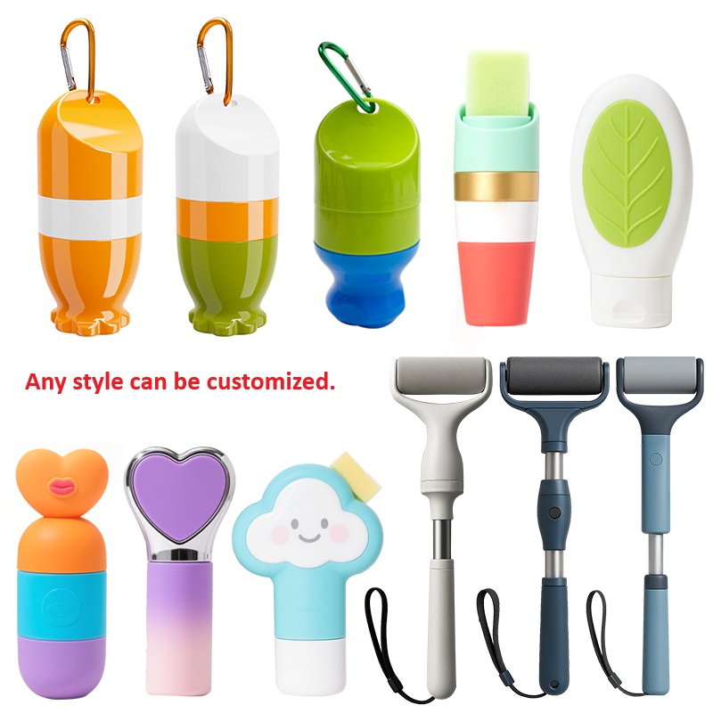 Custom Portable Plastic Sunscreen Applicators Rotating Roller Kids Sunscreen Roller Applicator Sunscreen Applicator With Sponge