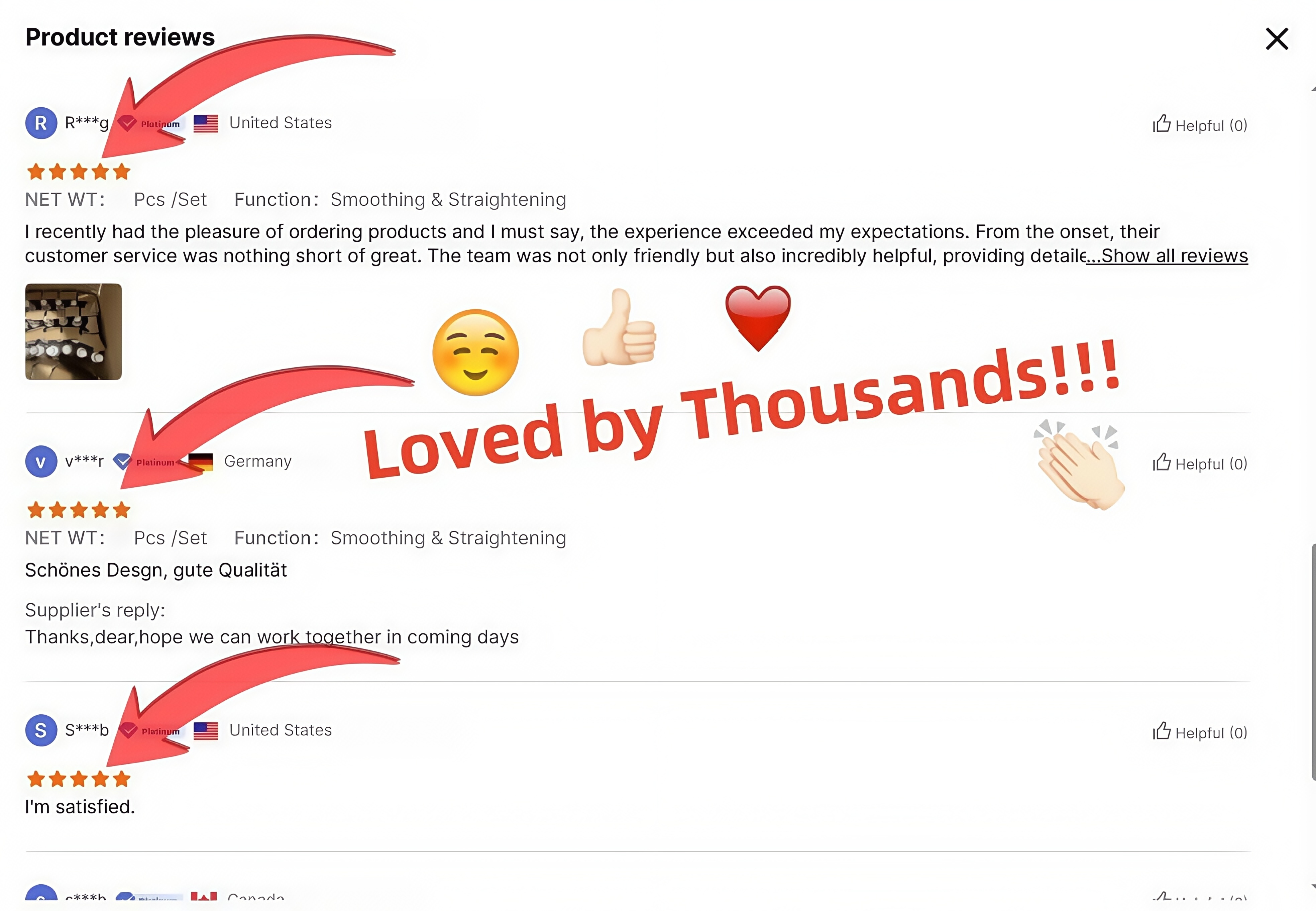 Good Reviews Overview