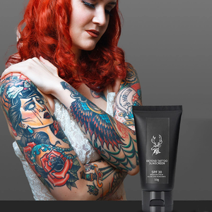 MELAO Tattoo Aftercare Sunscreen LotionTattoo Sun Protection Spf 30 Tattoo Aftercare Suncream for Protecting Ink Against Fading
