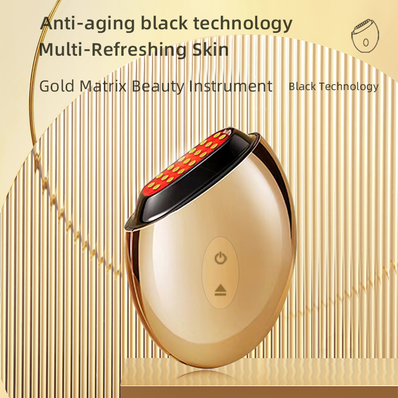 Gold Dot Matrix Beauty Instrument Wrinkle Removal Skin Tightening Device for Facial Lifting Collagen Skin Rejuvenation Tool