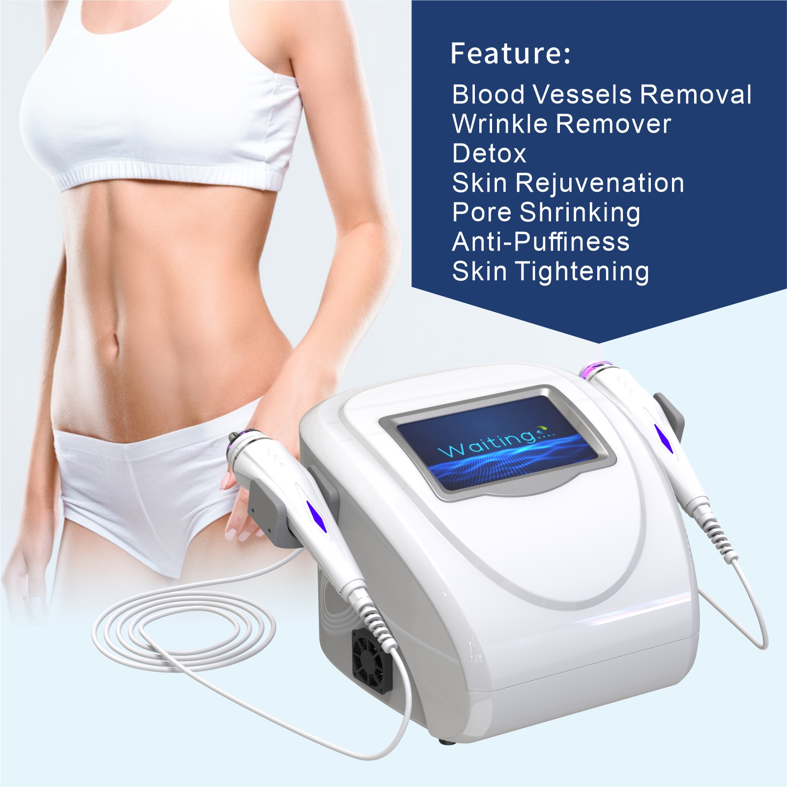 Multi-functional CO2 Oxygeno Bubble Facial Machine Collagen Induction Wrinkle Reduction Device Professional Use