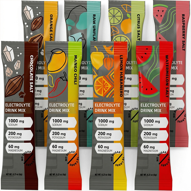 Private Labels Hydration Powder Electrolyte Drink Vitamin Sugar Free Electrolyte Water Hydration Electrolyte Powder Packets