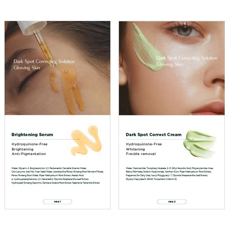 OEM Custom Factory Vegan Vitamin C Cruelty Free Organic Brightening Dark Spot 50ml Face Serum Beauty Routine