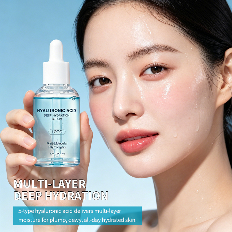 OEM Hydrating Moisturizing Soothing Repairing Deep Penetrating Plumping Anti Aging Brightening Pure Hyaluronic Acid Face Serum