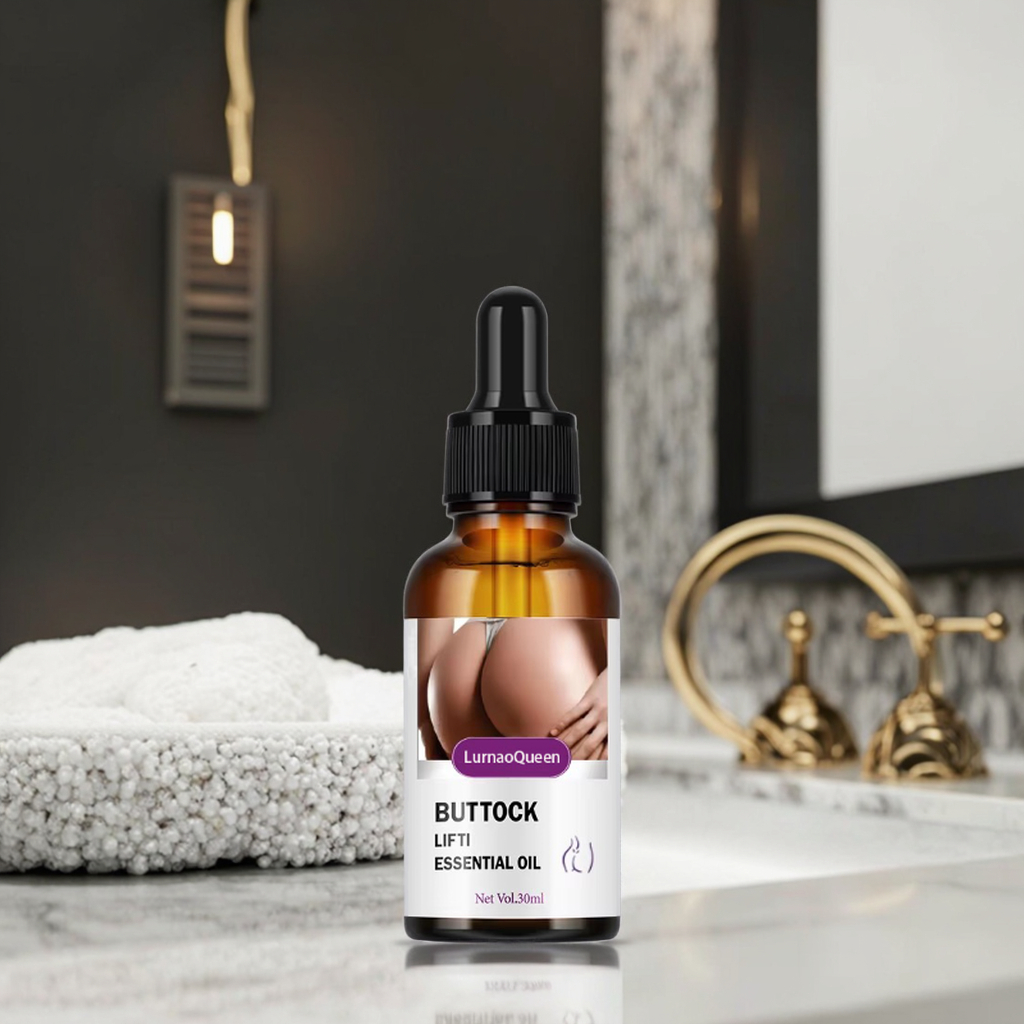 LumaoQueen Natural Buttock Lifting Essential Oil Hip Lift up Firming Massage Oil Big Butt Plumpy Serum for Curvy Body Beauty