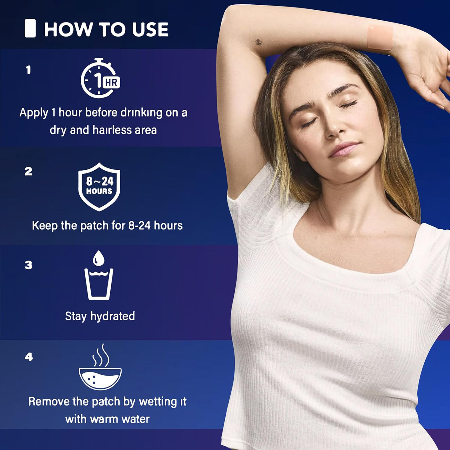 Natural Recovery Patches With Vitamins And Antioxidants Skin-Friendly OEM Service Support Recovery &amp; Wellness Recovery Patches