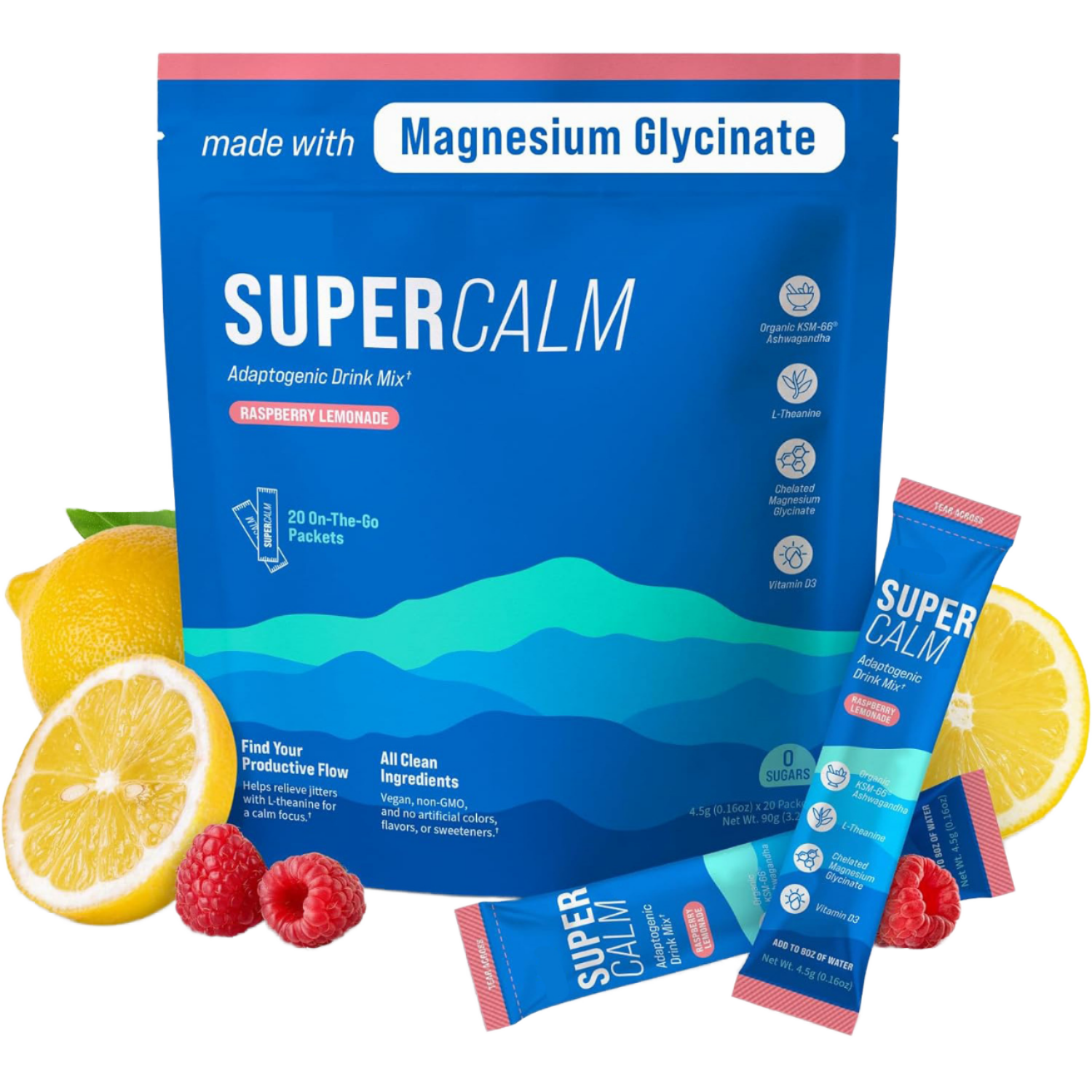 Sport Healthcare OEM Custom No Sugar Hydration Electrolyte Powder Sachets Drink Mix With Magnesium Glycinate Ashwagandha