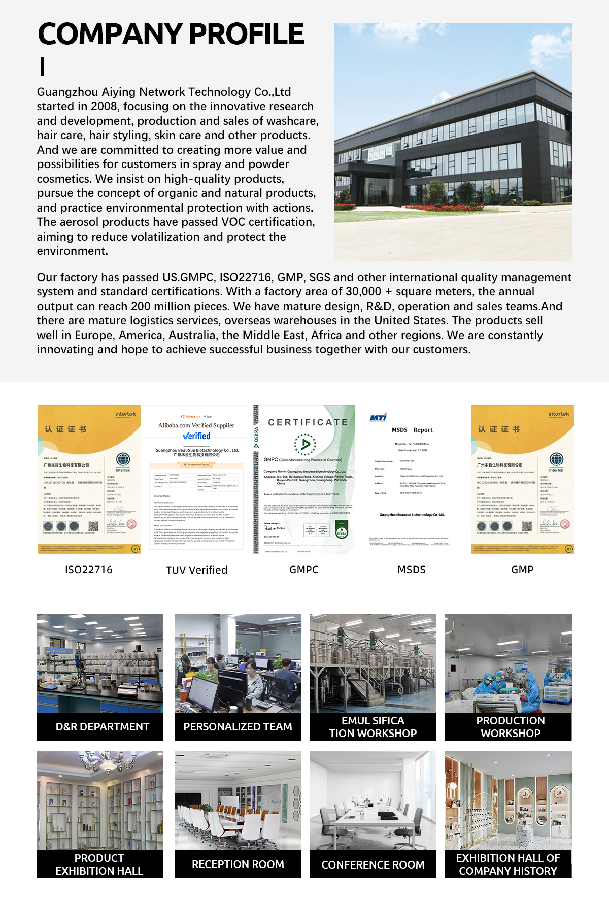 Company Facility and Production