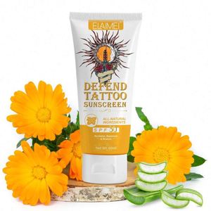 Discount new Sunscreen Lotion 60ml Sun Protection Fps30 Tattoo Aftercare Suncream For Protecting Ink Against Fading