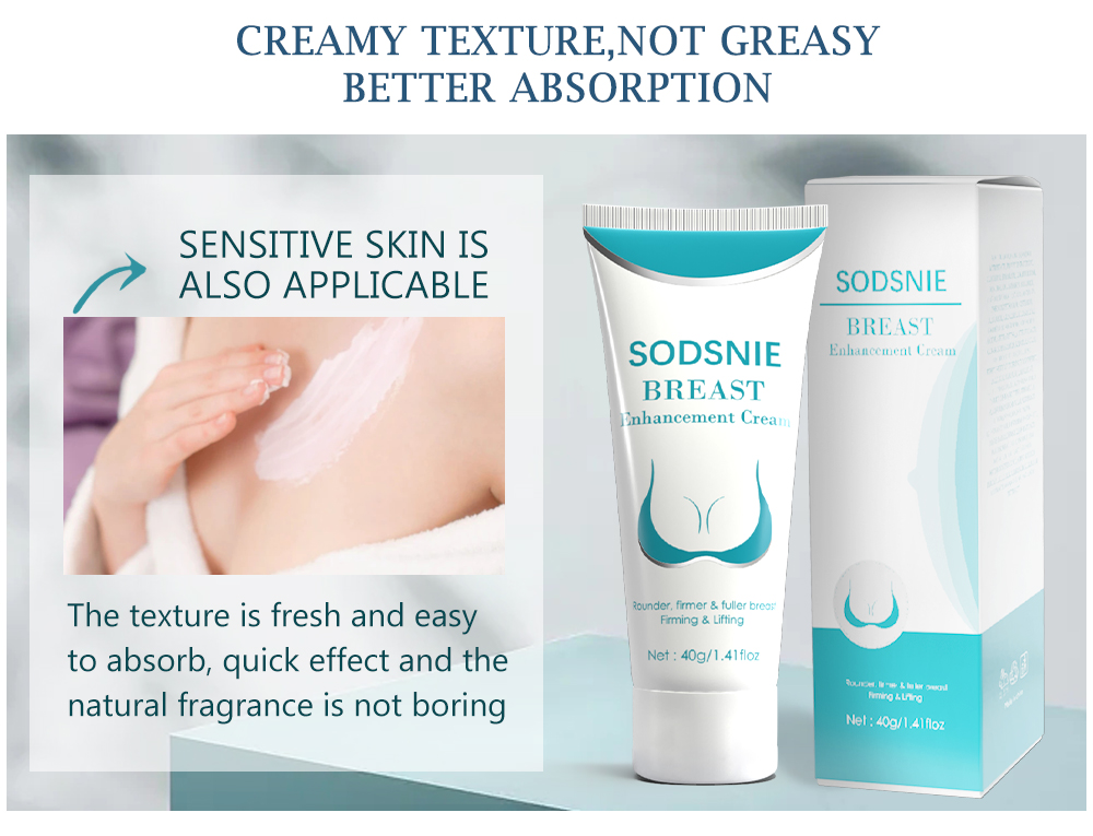 SODSNIE Herbal Breast Firming Cream Enlargement Lifting and Uplifting for Relaxation Massage Cream