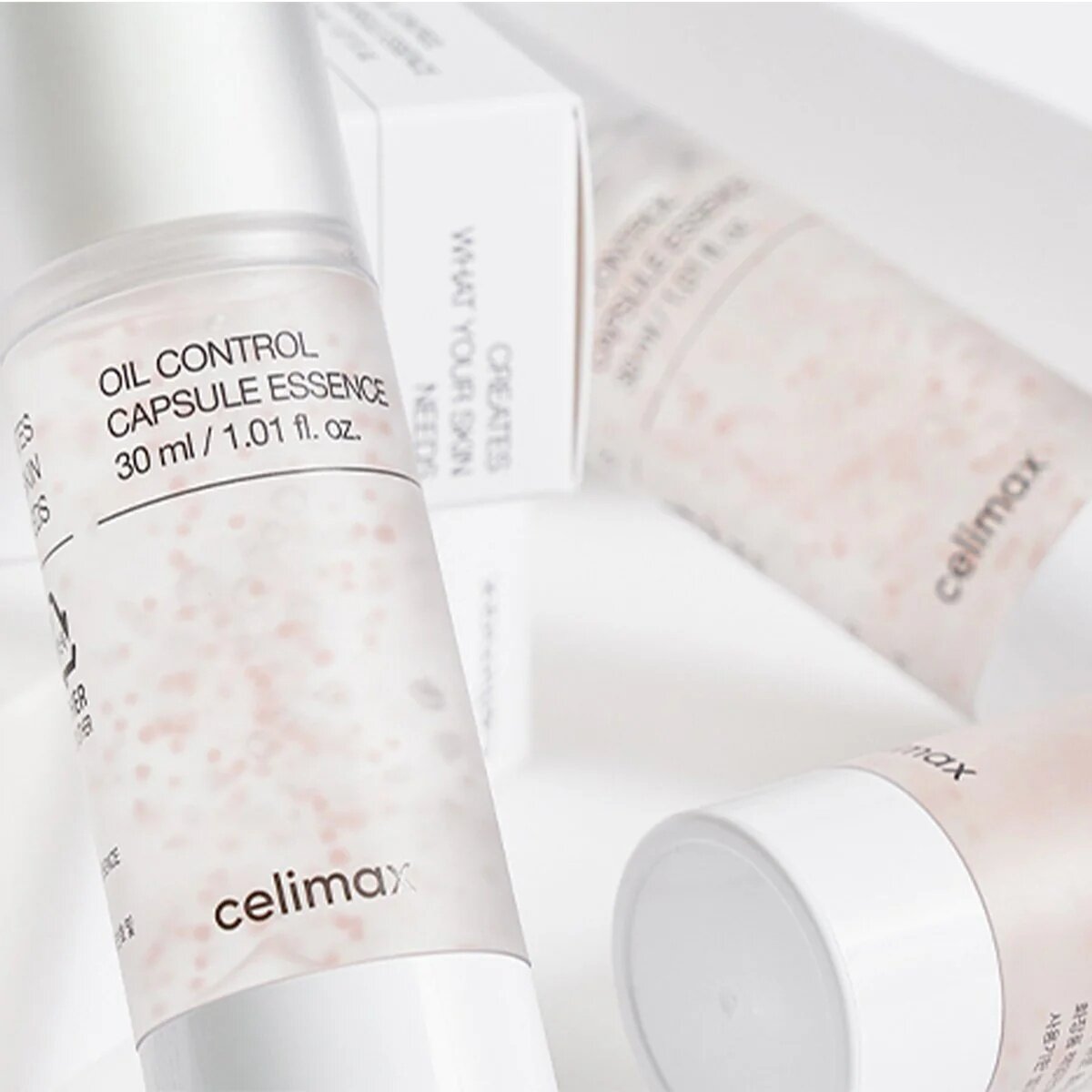 celimax for Oil-Control Capsules Pore-Tightening Shrinks Pores Regulates Sebum Production Provides Deep Hydration 30ml Bottled