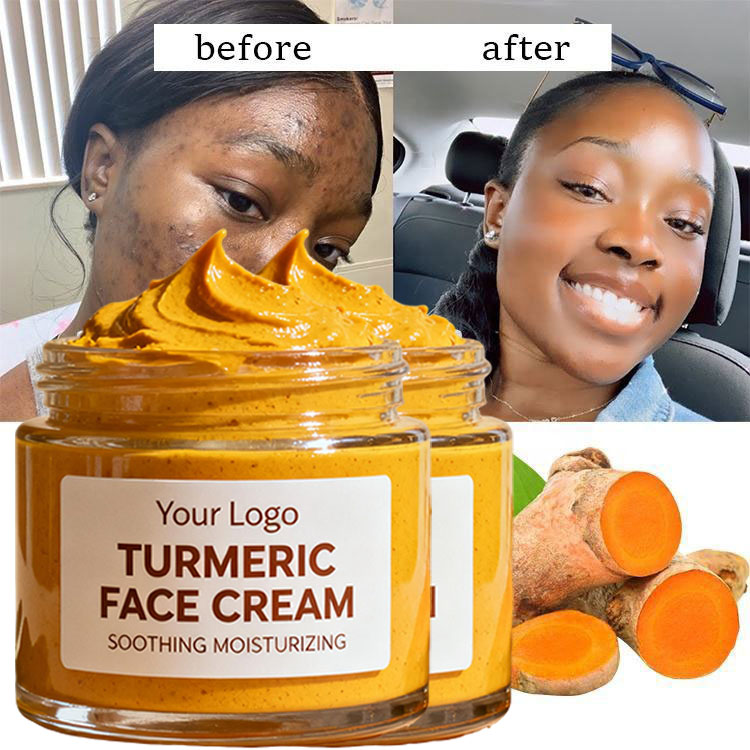 Deep Cleansing Brightening Oil Control Vitamin C Turmeric Face Cream for Combination Skin Body